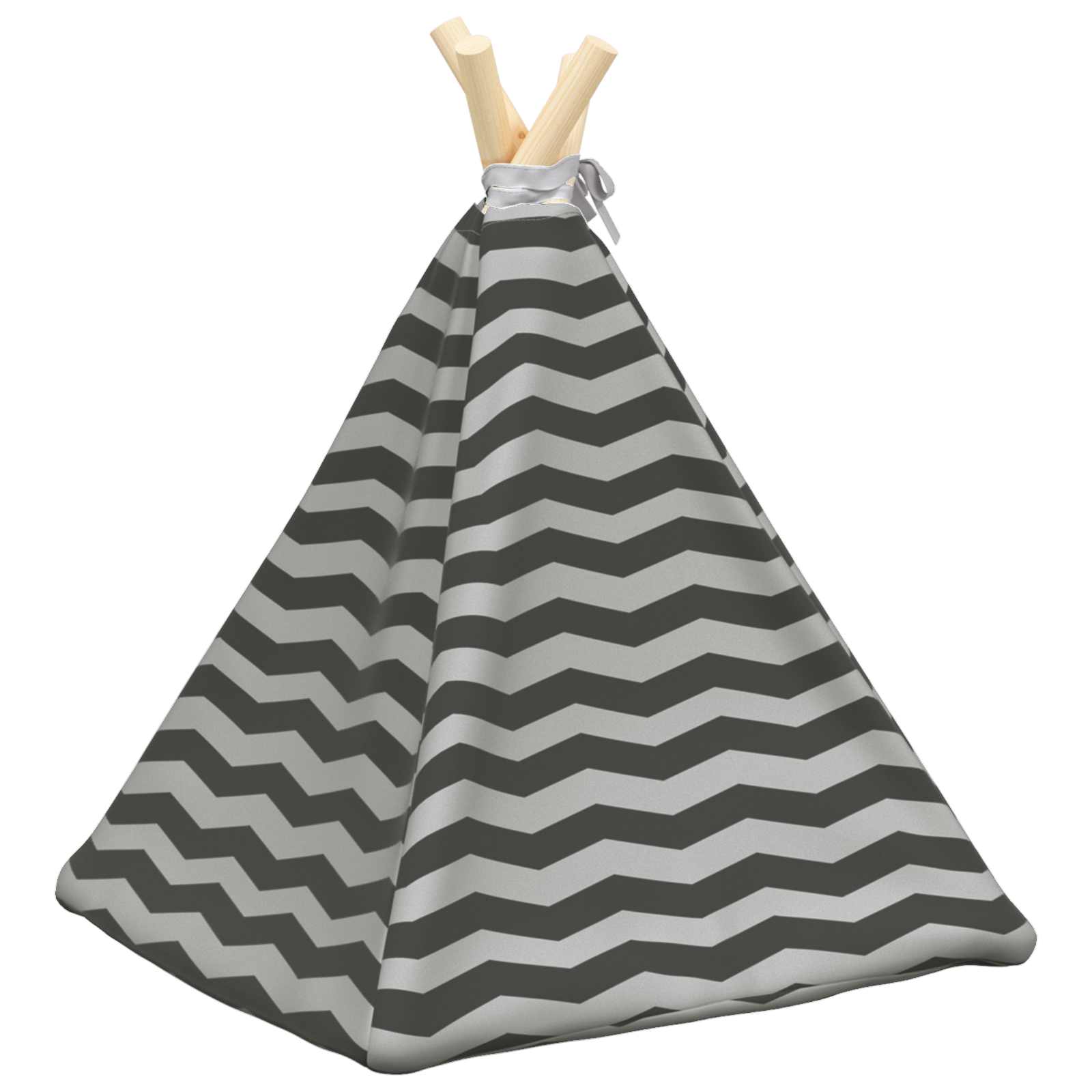 Dieren teepee met kussen Wit en Grijs 40 x 40 x 50 cm Polyester is nu te koop bij PeponiXL, paradijselijk wonen!