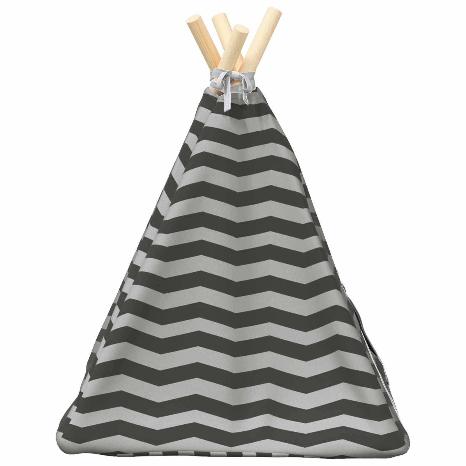 Dieren teepee met kussen Wit en Grijs 40 x 40 x 50 cm Polyester is nu te koop bij PeponiXL, paradijselijk wonen!