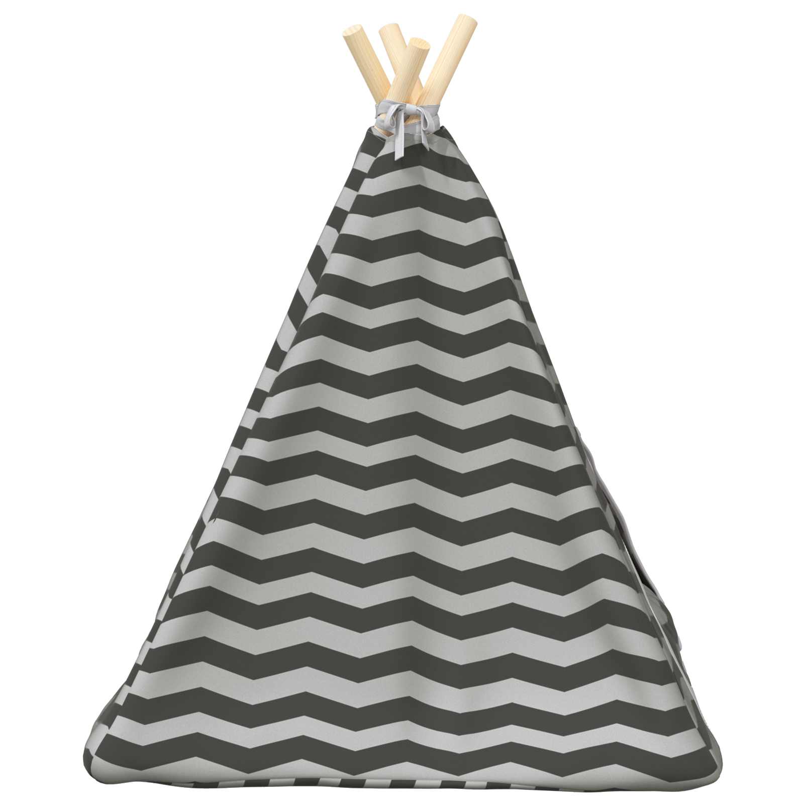 Dieren teepee met kussen Wit en Grijs 50 x 50 x 60 cm Polyester is nu te koop bij PeponiXL, paradijselijk wonen!