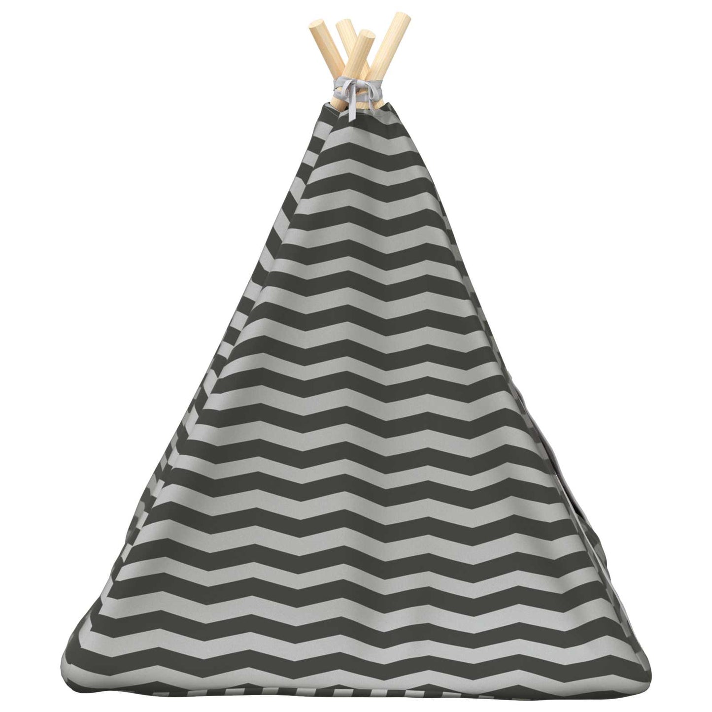 Dieren teepee met kussen Wit en Grijs 60 x 60 x 70 cm Polyester is nu te koop bij PeponiXL, paradijselijk wonen!
