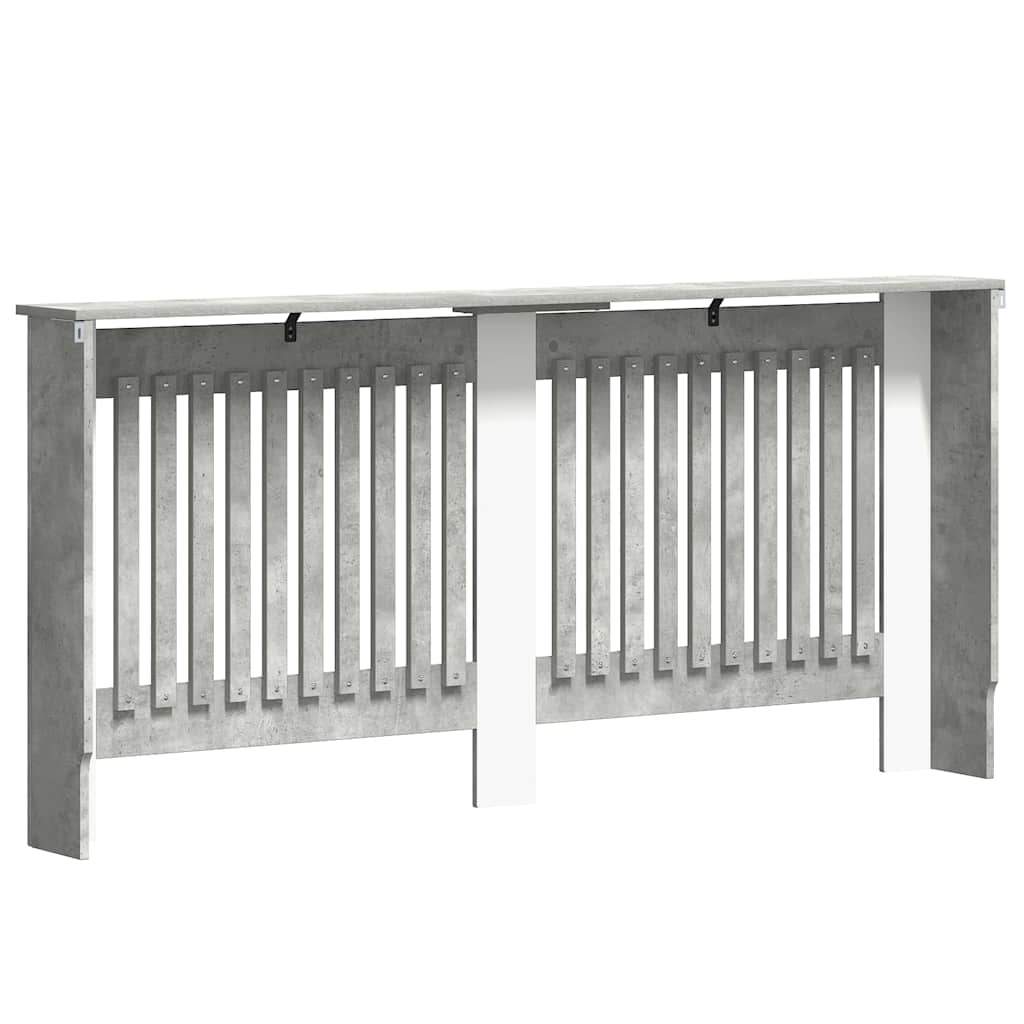 Radiatorafdekking Beton Grijs 172 x 19 x 81,5 cm Bewerkt hout is nu te koop bij PeponiXL, paradijselijk wonen!