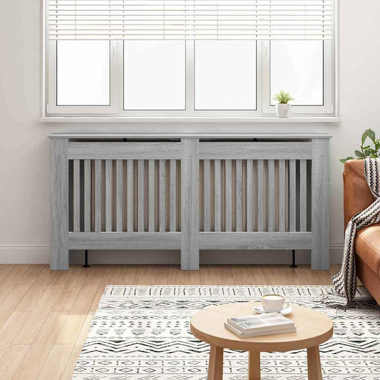 Radiatorafdekking Grijs Sonoma 172 x 19 x 81,5 cm Bewerkt hout is nu te koop bij PeponiXL, paradijselijk wonen!