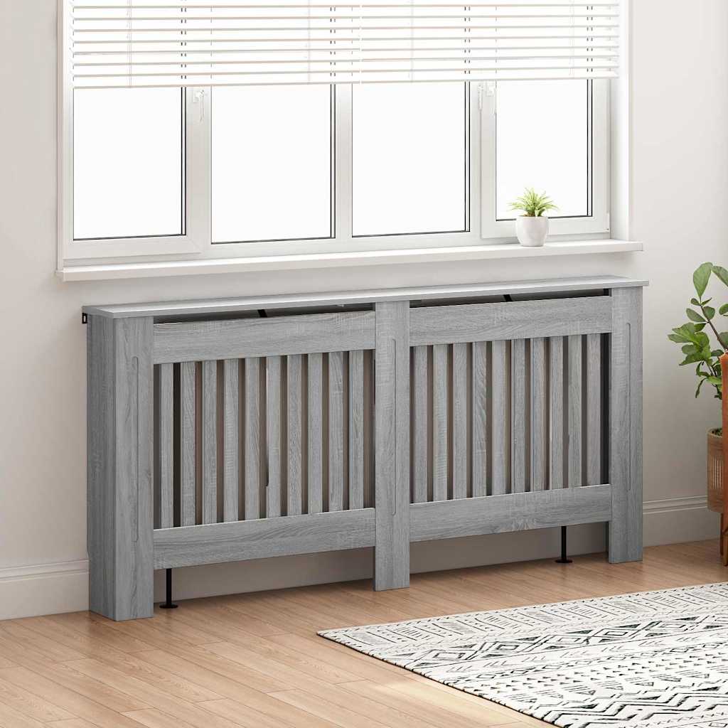 Radiatorafdekking Grijs Sonoma 172 x 19 x 81,5 cm Bewerkt hout is nu te koop bij PeponiXL, paradijselijk wonen!