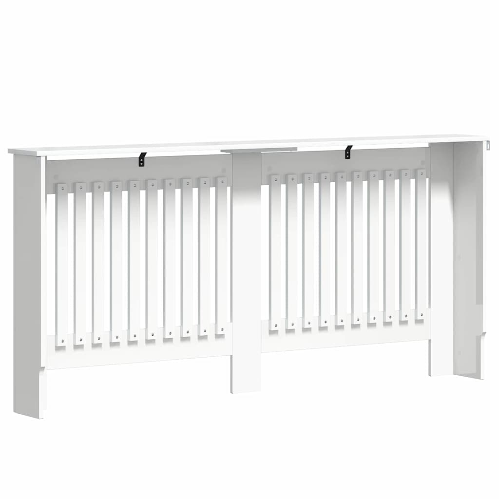 Radiatorafdekking Hoogglans wit 172 x 19 x 81,5 cm Bewerkt hout is nu te koop bij PeponiXL, paradijselijk wonen!