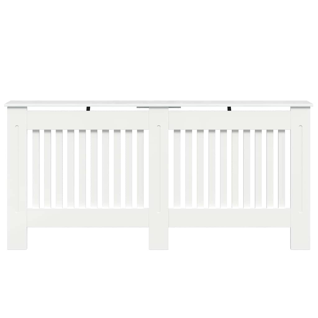 Radiatorafdekking Hoogglans wit 172 x 19 x 81,5 cm Bewerkt hout is nu te koop bij PeponiXL, paradijselijk wonen!