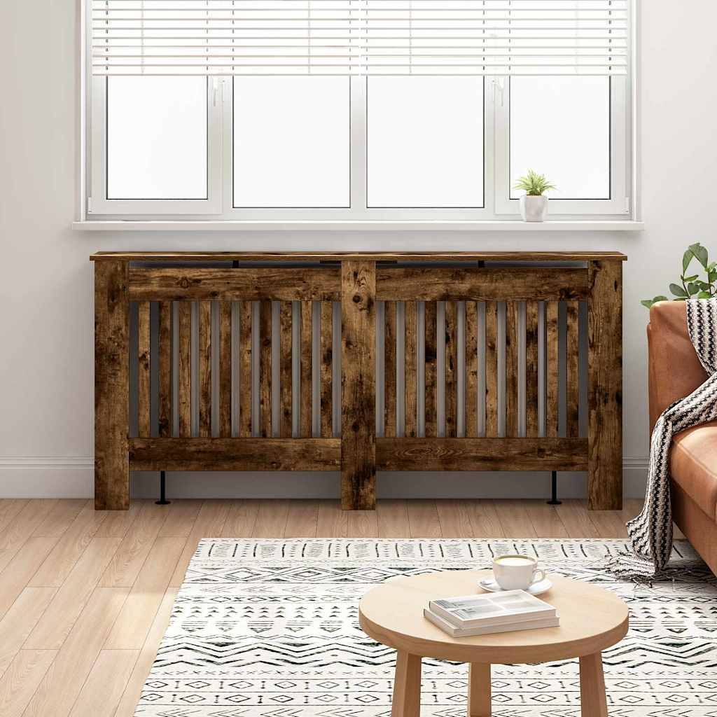Radiatorafdekking Gerookt eiken 172 x 19 x 81,5 cm Bewerkt hout is nu te koop bij PeponiXL, paradijselijk wonen!