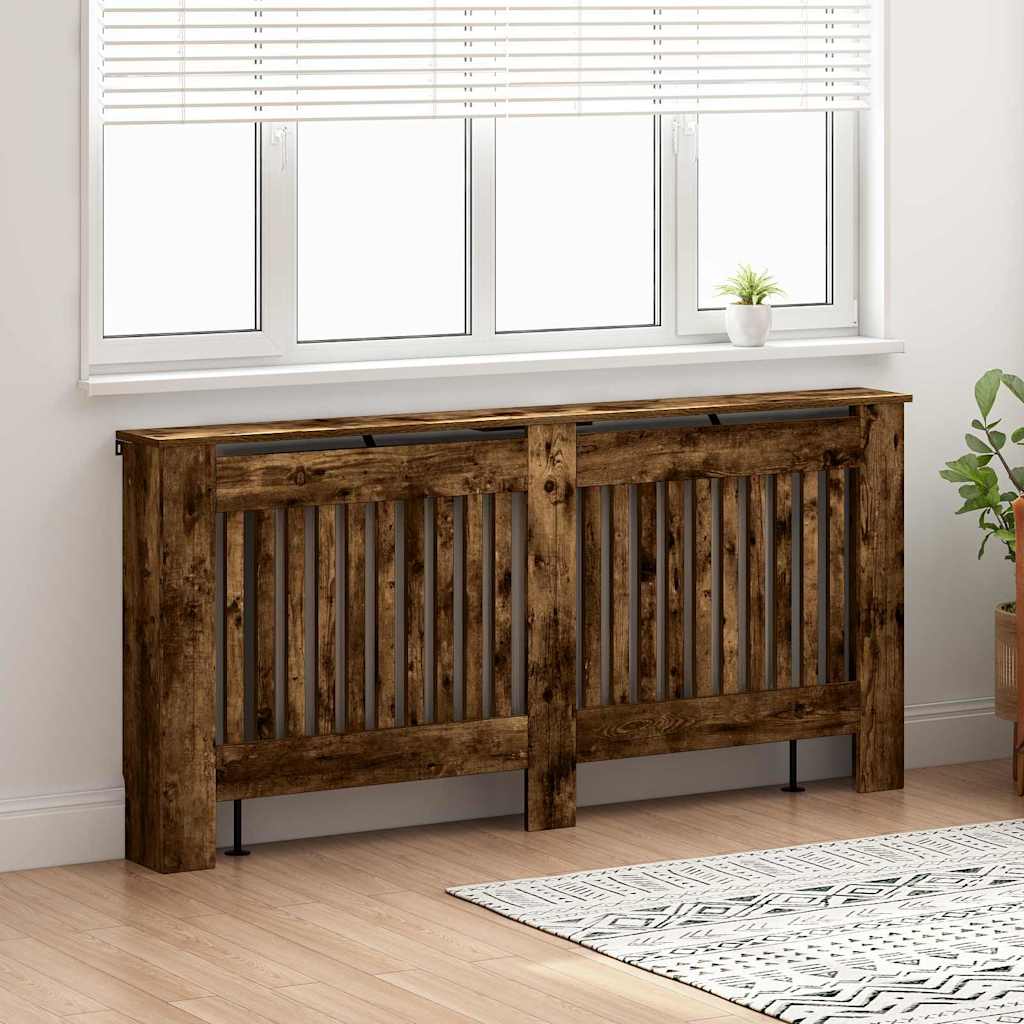 Radiatorafdekking Gerookt eiken 172 x 19 x 81,5 cm Bewerkt hout is nu te koop bij PeponiXL, paradijselijk wonen!