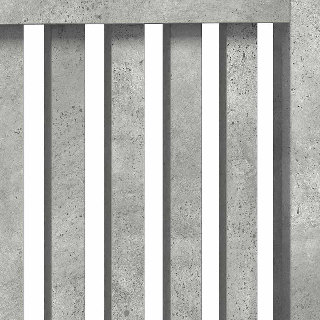 Radiatorafdekking Beton Grijs 152 x 19 x 81,5 cm Bewerkt hout is nu te koop bij PeponiXL, paradijselijk wonen!