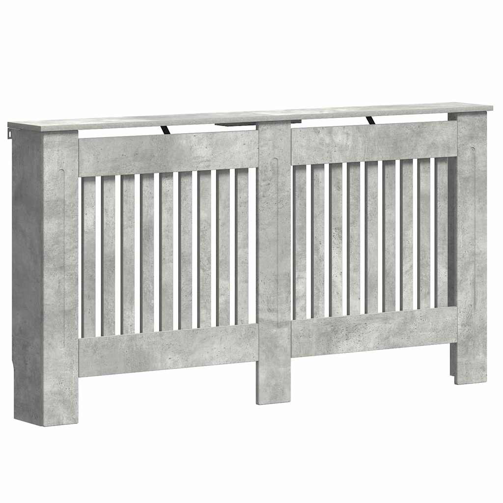 Radiatorafdekking Beton Grijs 152 x 19 x 81,5 cm Bewerkt hout is nu te koop bij PeponiXL, paradijselijk wonen!
