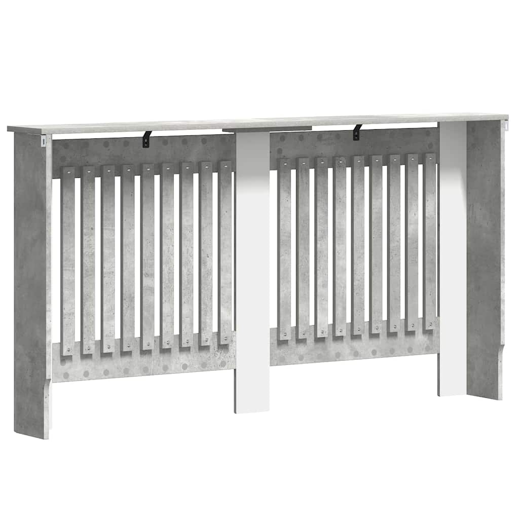 Radiatorafdekking Beton Grijs 152 x 19 x 81,5 cm Bewerkt hout is nu te koop bij PeponiXL, paradijselijk wonen!