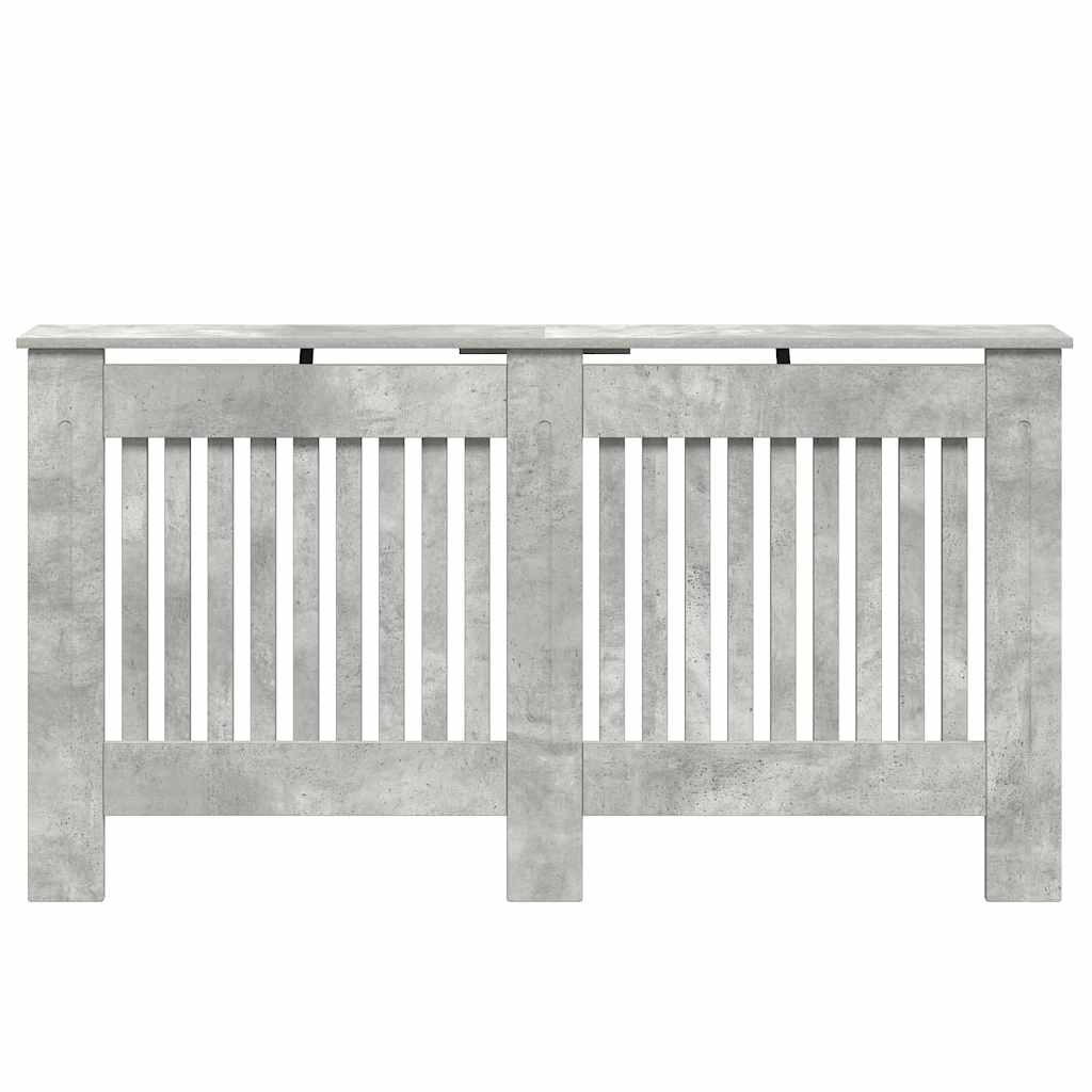 Radiatorafdekking Beton Grijs 152 x 19 x 81,5 cm Bewerkt hout is nu te koop bij PeponiXL, paradijselijk wonen!