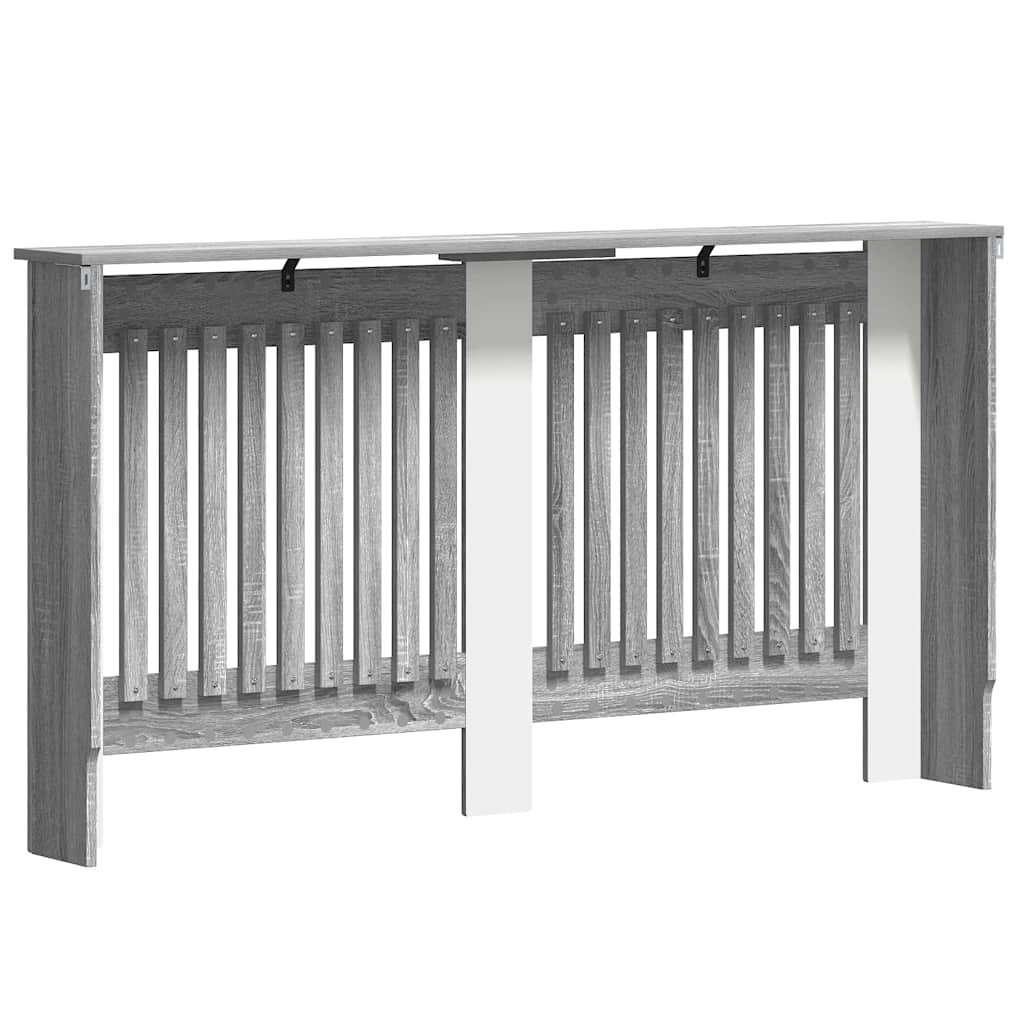 Radiatorafdekking Grijs Sonoma 152 x 19 x 81,5 cm Bewerkt hout is nu te koop bij PeponiXL, paradijselijk wonen!