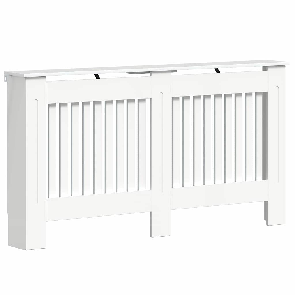 Radiatorafdekking Hoogglans wit 152 x 19 x 81,5 cm Bewerkt hout is nu te koop bij PeponiXL, paradijselijk wonen!