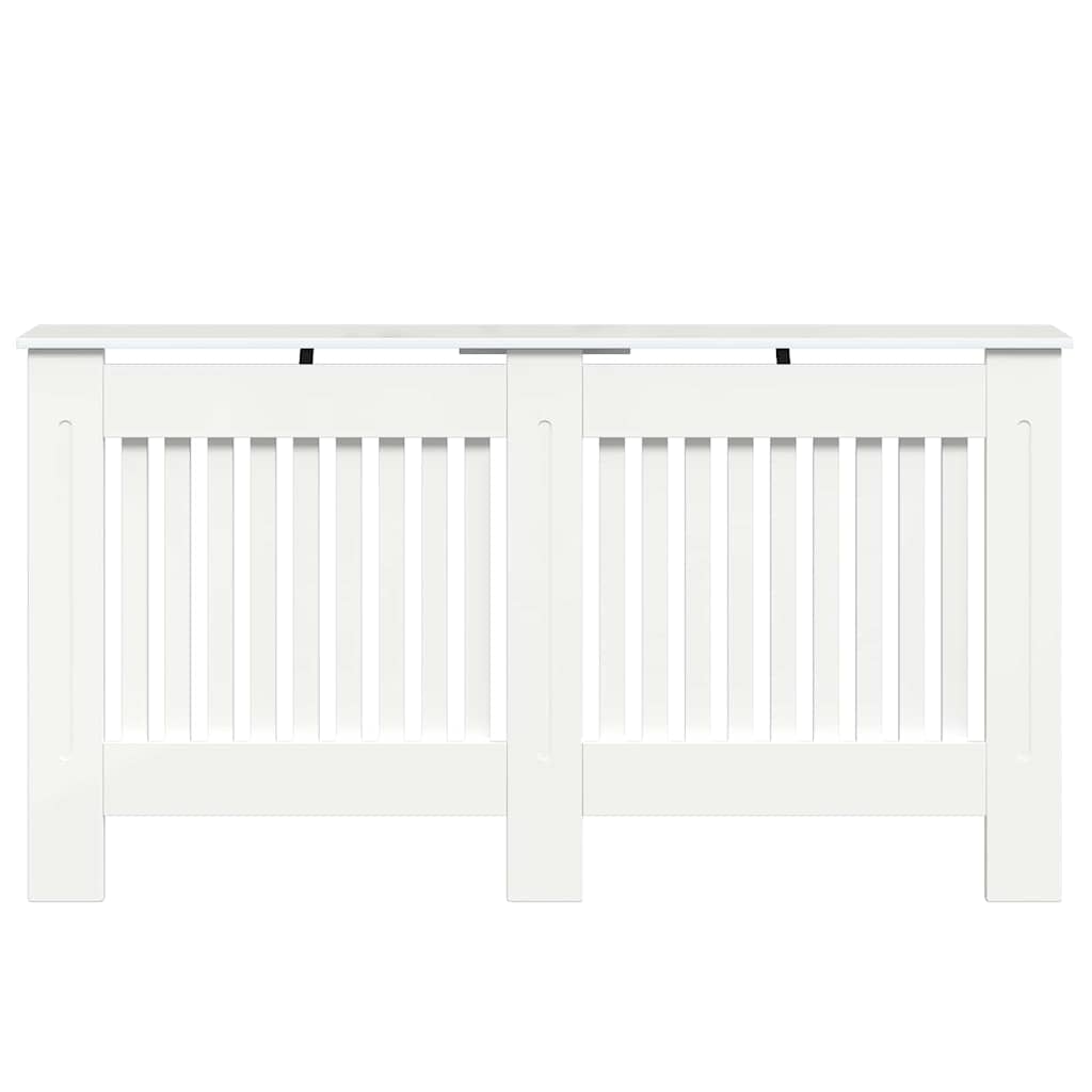 Radiatorafdekking Hoogglans wit 152 x 19 x 81,5 cm Bewerkt hout is nu te koop bij PeponiXL, paradijselijk wonen!
