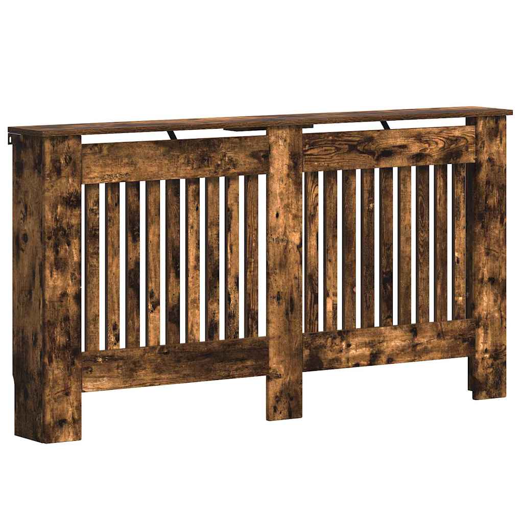 Radiatorafdekking Gerookt eiken 152 x 19 x 81,5 cm Bewerkt hout is nu te koop bij PeponiXL, paradijselijk wonen!