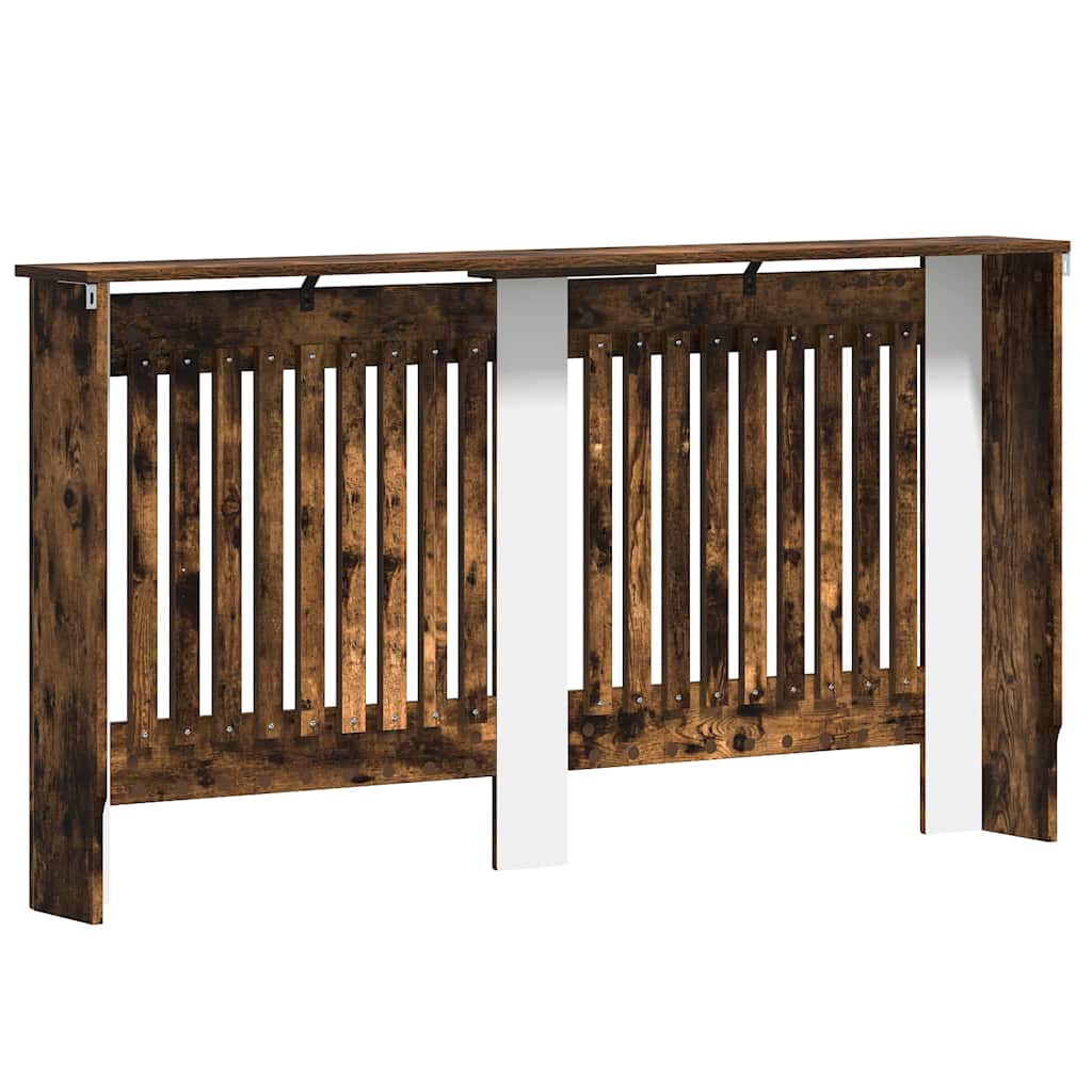 Radiatorafdekking Gerookt eiken 152 x 19 x 81,5 cm Bewerkt hout is nu te koop bij PeponiXL, paradijselijk wonen!