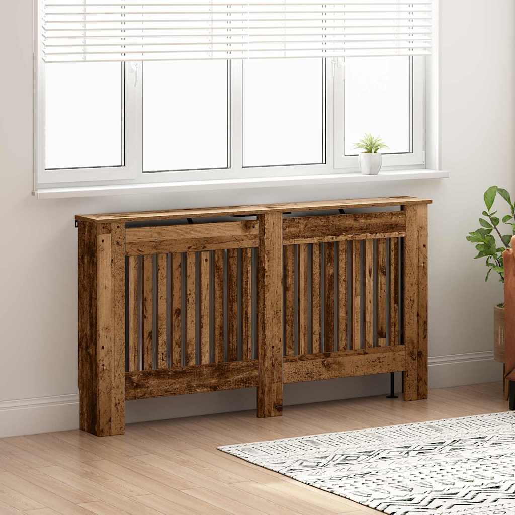 Radiatorafdekking Oud Hout 152 x 19 x 81,5 cm Bewerkt hout is nu te koop bij PeponiXL, paradijselijk wonen!