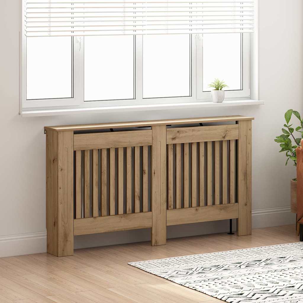 Radiatorafdekking Artisan Eiken 152 x 19 x 81,5 cm Bewerkt hout is nu te koop bij PeponiXL, paradijselijk wonen!