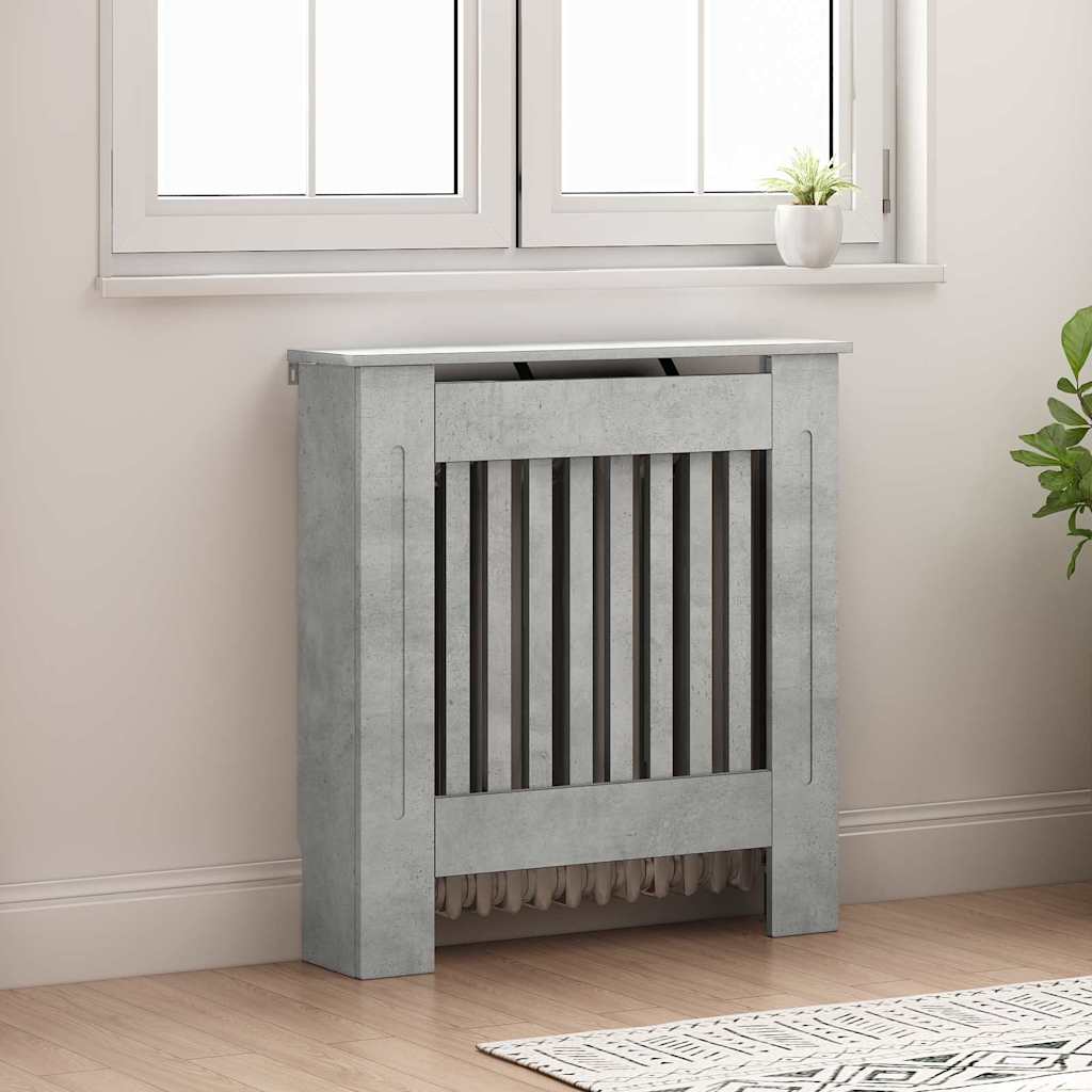 Radiatorafdekking Beton Grijs 78 x 19 x 81,5 cm Bewerkt hout is nu te koop bij PeponiXL, paradijselijk wonen!