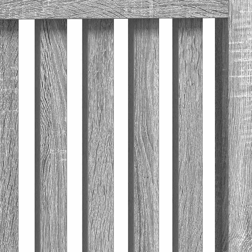Radiatorafdekking Grijs Sonoma 78 x 19 x 81,5 cm Bewerkt hout is nu te koop bij PeponiXL, paradijselijk wonen!