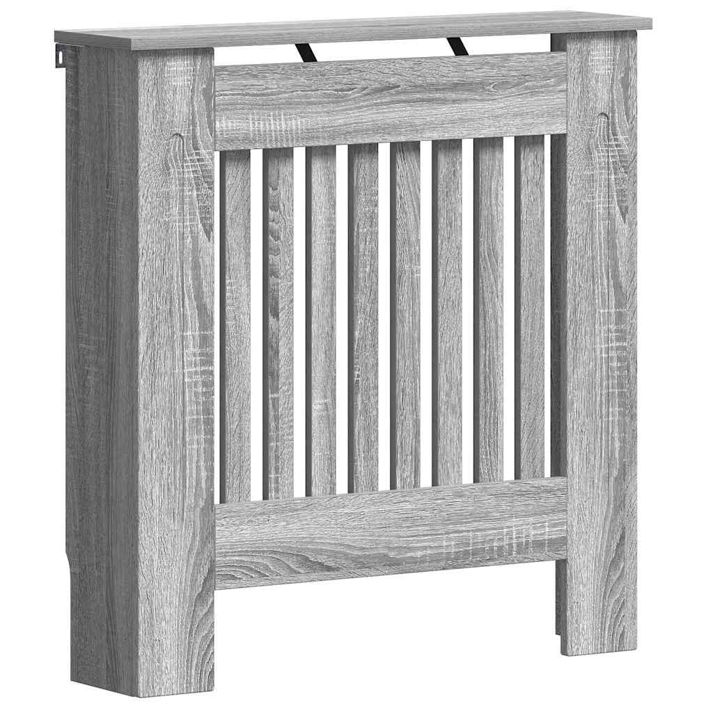 Radiatorafdekking Grijs Sonoma 78 x 19 x 81,5 cm Bewerkt hout is nu te koop bij PeponiXL, paradijselijk wonen!