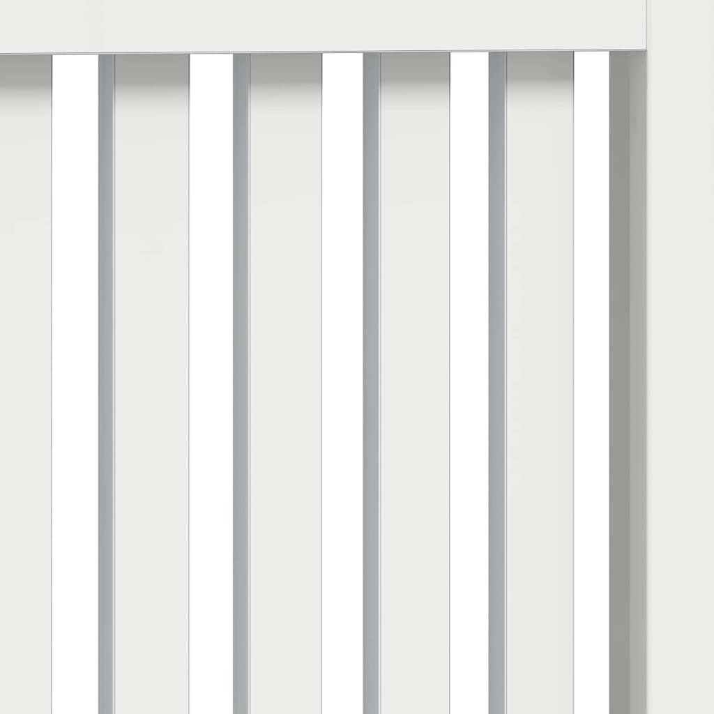 Radiatorafdekking Hoogglans wit 78 x 19 x 81,5 cm Bewerkt hout is nu te koop bij PeponiXL, paradijselijk wonen!