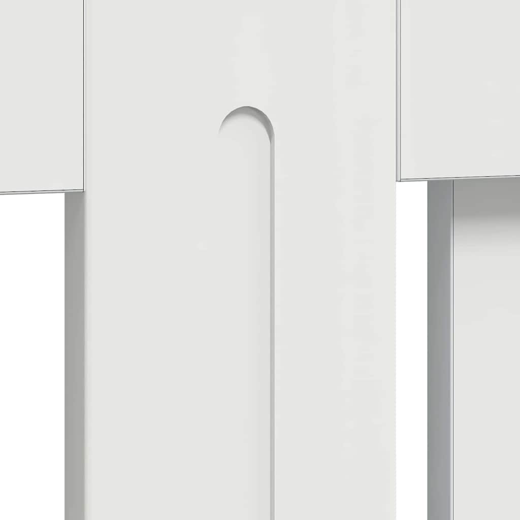 Radiatorafdekking Hoogglans wit 78 x 19 x 81,5 cm Bewerkt hout is nu te koop bij PeponiXL, paradijselijk wonen!