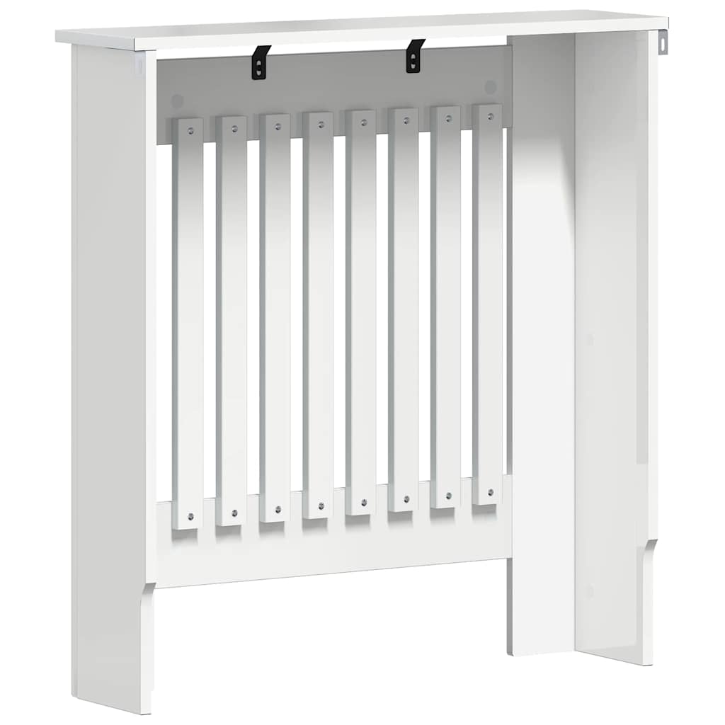 Radiatorafdekking Hoogglans wit 78 x 19 x 81,5 cm Bewerkt hout is nu te koop bij PeponiXL, paradijselijk wonen!
