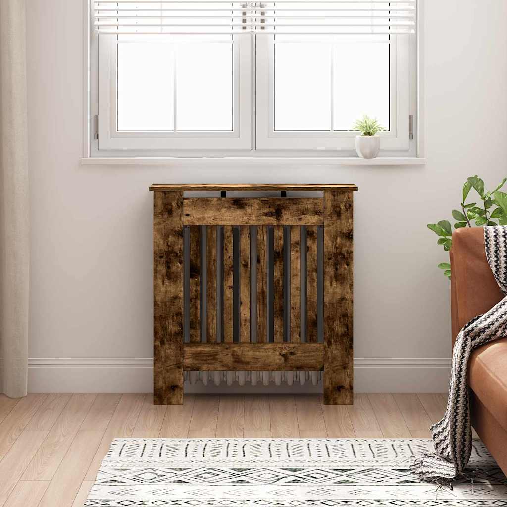 Radiatorafdekking Gerookt eiken 78 x 19 x 81,5 cm Bewerkt hout is nu te koop bij PeponiXL, paradijselijk wonen!