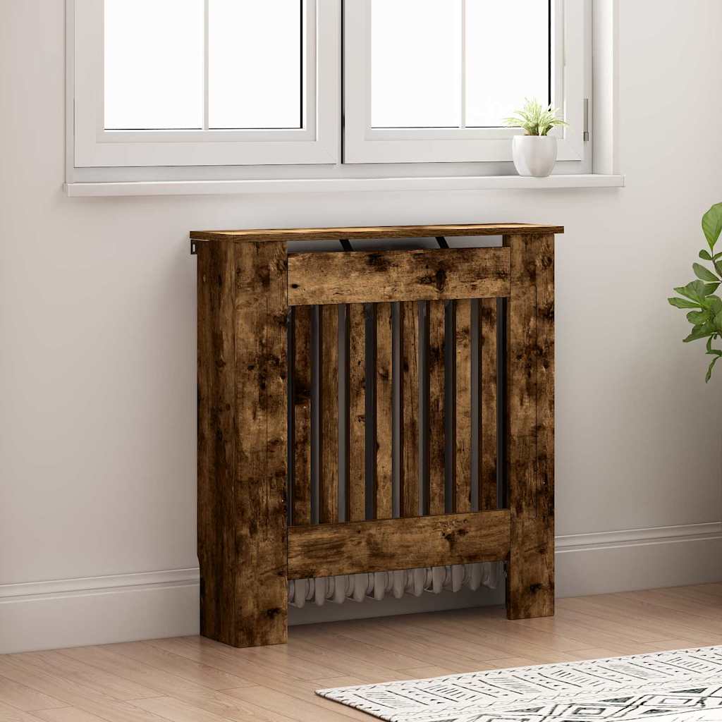 Radiatorafdekking Gerookt eiken 78 x 19 x 81,5 cm Bewerkt hout is nu te koop bij PeponiXL, paradijselijk wonen!