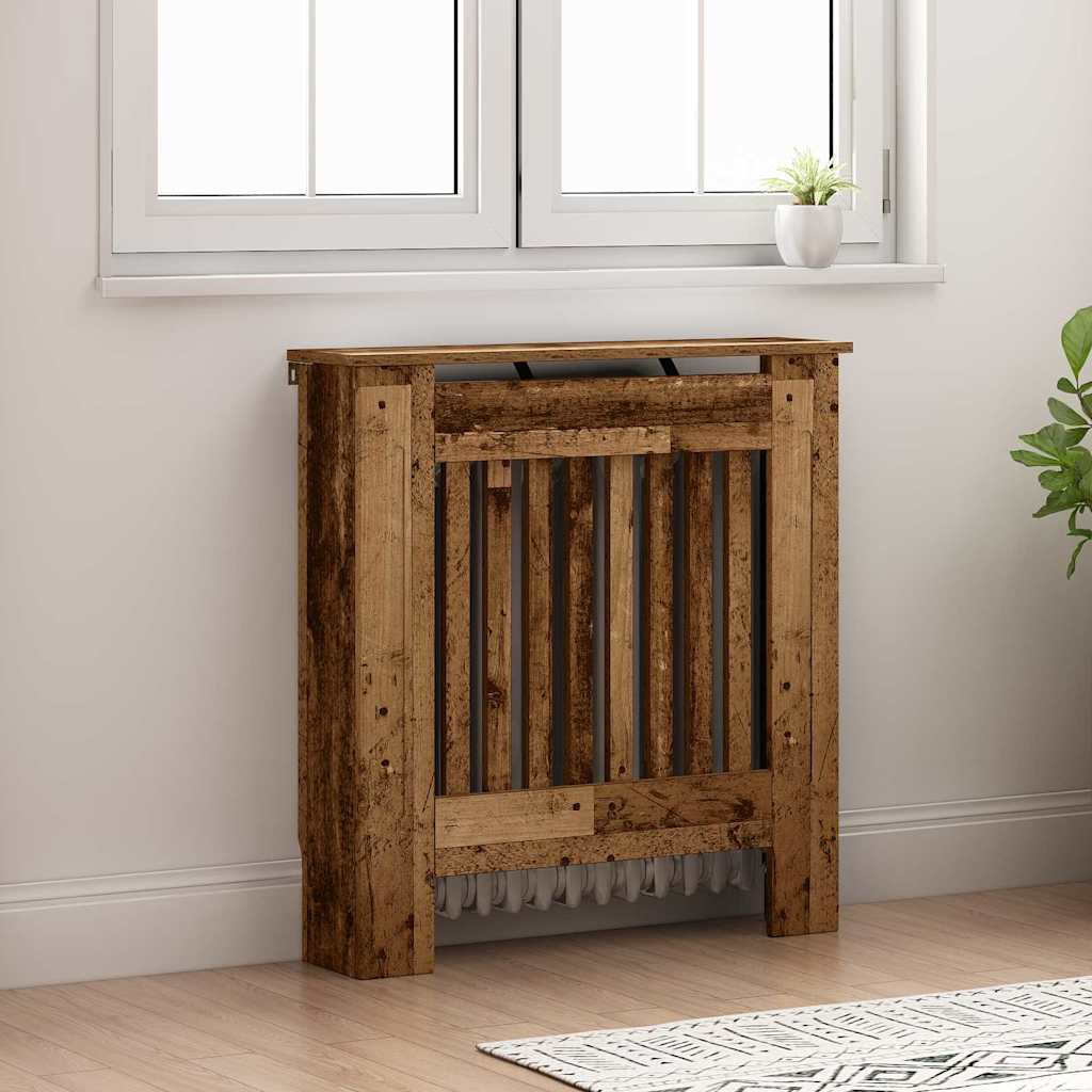 Radiatorafdekking Oud Hout 78 x 19 x 81,5 cm Bewerkt hout is nu te koop bij PeponiXL, paradijselijk wonen!