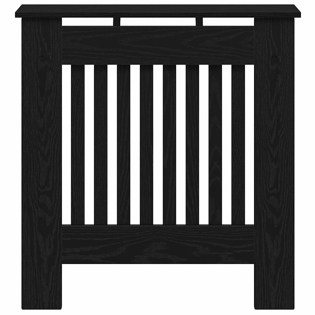 Radiatorafdekking Zwart Eiken 78 x 19 x 81,5 cm Bewerkt hout is nu te koop bij PeponiXL, paradijselijk wonen!