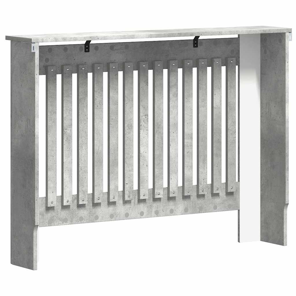 Radiatorafdekking Beton Grijs 112 x 19 x 81,5 cm Bewerkt hout is nu te koop bij PeponiXL, paradijselijk wonen!