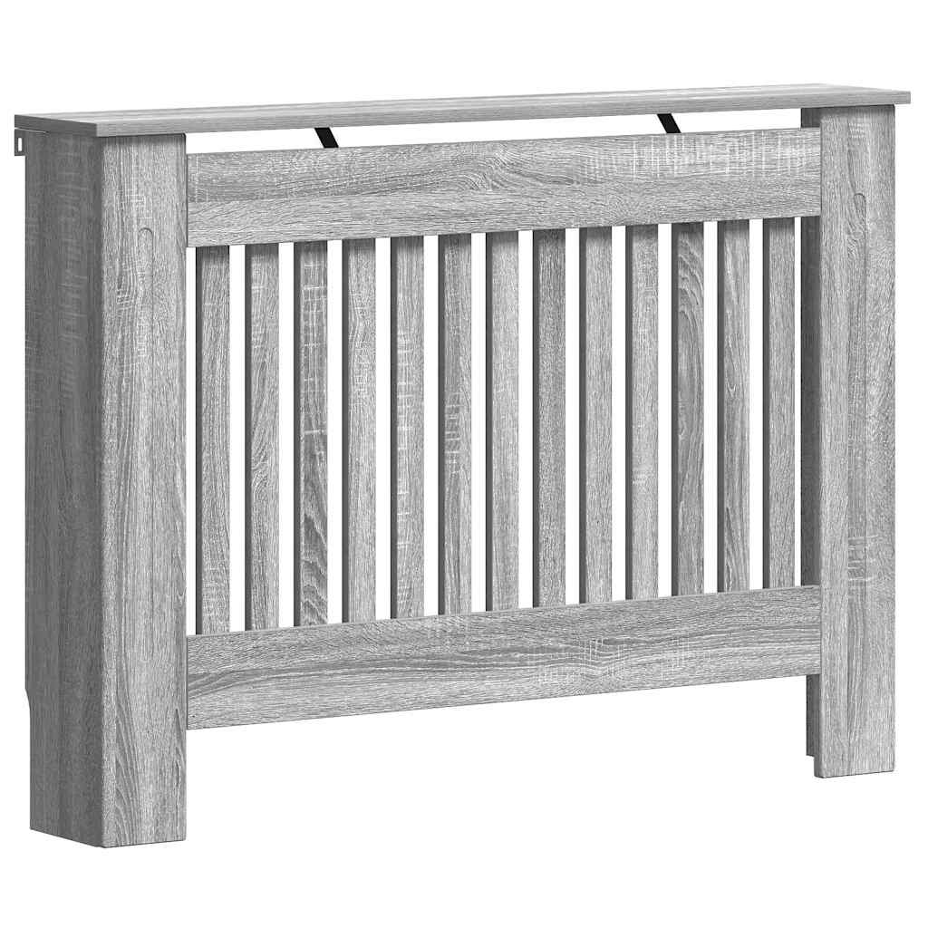 Radiatorafdekking Grijs Sonoma 112 x 19 x 81,5 cm Bewerkt hout is nu te koop bij PeponiXL, paradijselijk wonen!