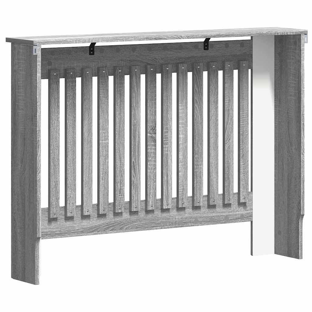 Radiatorafdekking Grijs Sonoma 112 x 19 x 81,5 cm Bewerkt hout is nu te koop bij PeponiXL, paradijselijk wonen!