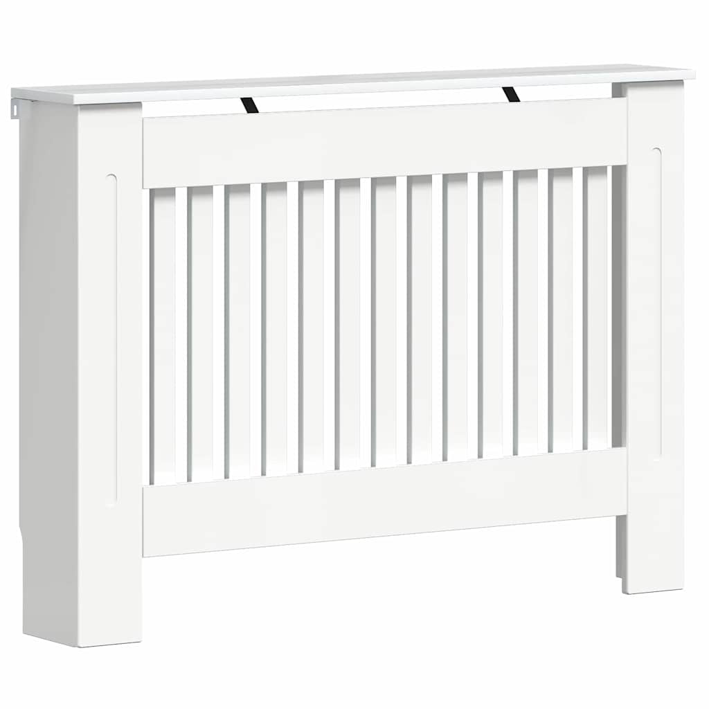 Radiatorafdekking Hoogglans wit 112 x 19 x 81,5 cm Bewerkt hout is nu te koop bij PeponiXL, paradijselijk wonen!