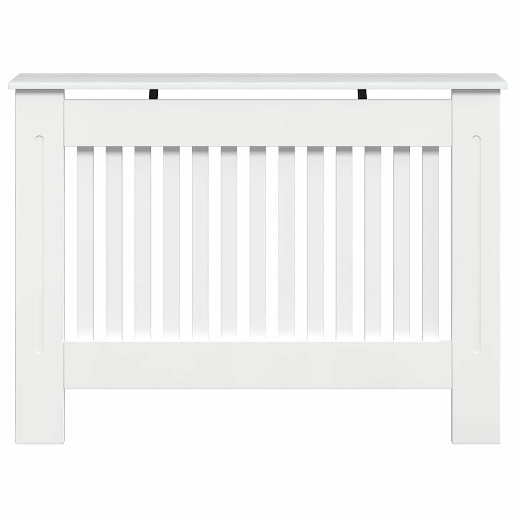 Radiatorafdekking Hoogglans wit 112 x 19 x 81,5 cm Bewerkt hout is nu te koop bij PeponiXL, paradijselijk wonen!