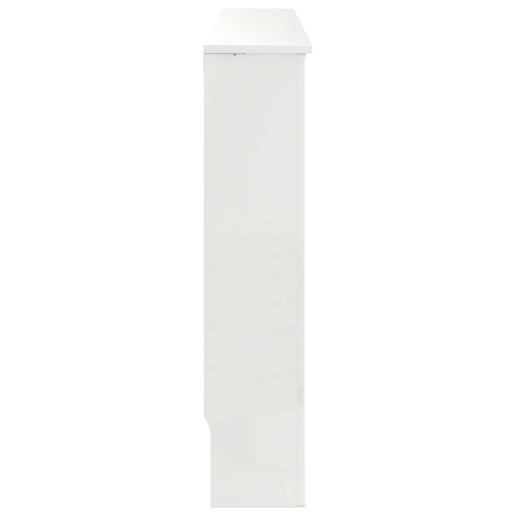 Radiatorafdekking Hoogglans wit 112 x 19 x 81,5 cm Bewerkt hout is nu te koop bij PeponiXL, paradijselijk wonen!