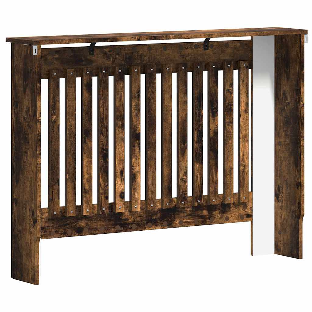 Radiatorafdekking Gerookt eiken 112 x 19 x 81,5 cm Bewerkt hout is nu te koop bij PeponiXL, paradijselijk wonen!