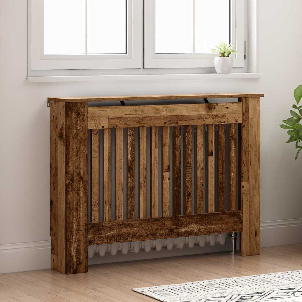 Radiatorafdekking Oud Hout 112 x 19 x 81,5 cm Bewerkt hout is nu te koop bij PeponiXL, paradijselijk wonen!