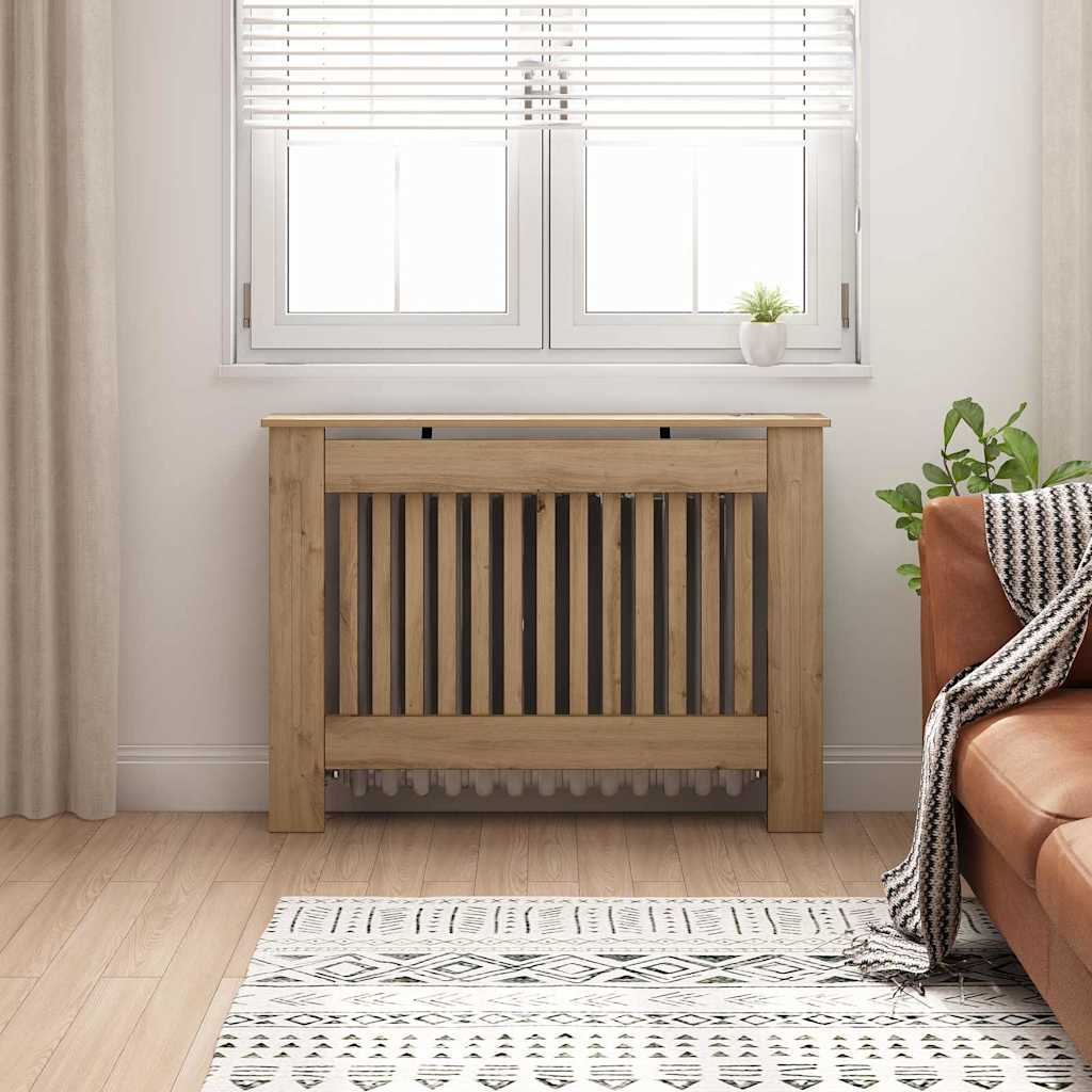 Radiatorafdekking Artisan Eiken 112 x 19 x 81,5 cm Bewerkt hout is nu te koop bij PeponiXL, paradijselijk wonen!