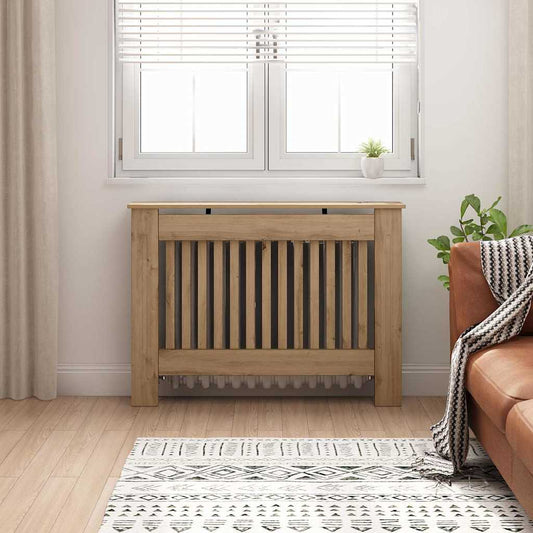Radiatorafdekking Artisan Eiken 112 x 19 x 81,5 cm Bewerkt hout is nu te koop bij PeponiXL, paradijselijk wonen!