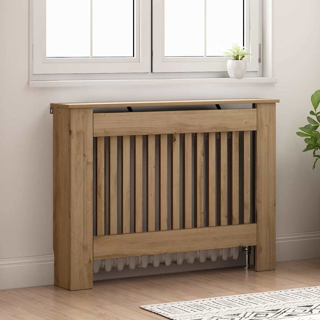 Radiatorafdekking Artisan Eiken 112 x 19 x 81,5 cm Bewerkt hout is nu te koop bij PeponiXL, paradijselijk wonen!