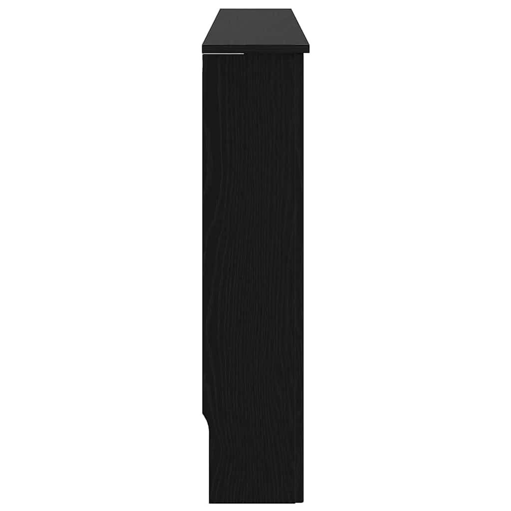 Radiatorafdekking Zwart Eiken 112 x 19 x 81,5 cm Bewerkt hout is nu te koop bij PeponiXL, paradijselijk wonen!