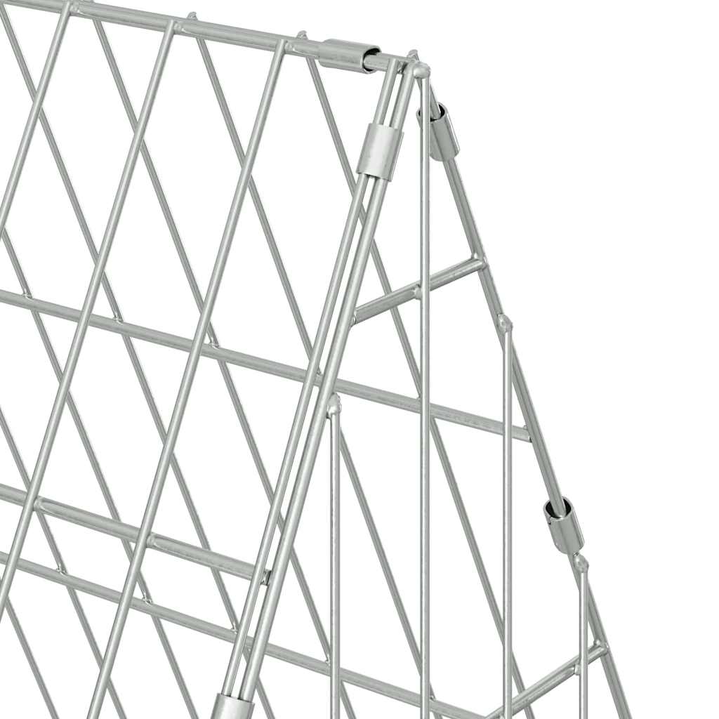 Konijnenkooi Zilver 110 x 55 x 55 cm Gegalvaniseerd staal is nu te koop bij PeponiXL, paradijselijk wonen!