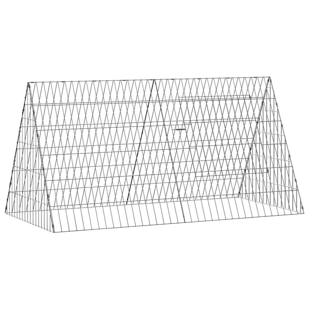 Konijnenkooi Zilver 110 x 55 x 55 cm Gegalvaniseerd staal is nu te koop bij PeponiXL, paradijselijk wonen!
