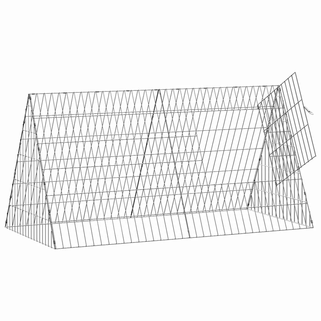Konijnenkooi Zilver 110 x 55 x 55 cm Gegalvaniseerd staal is nu te koop bij PeponiXL, paradijselijk wonen!