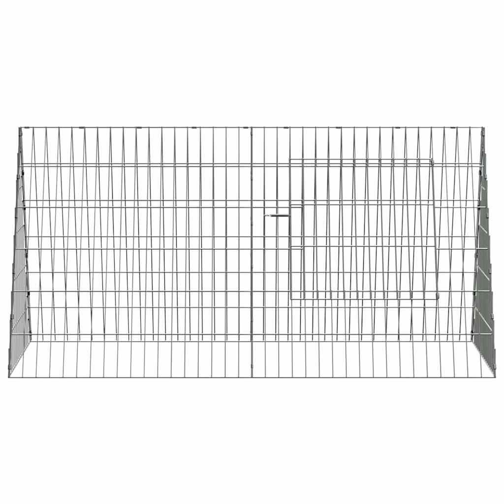 Konijnenkooi Zilver 110 x 55 x 55 cm Gegalvaniseerd staal is nu te koop bij PeponiXL, paradijselijk wonen!