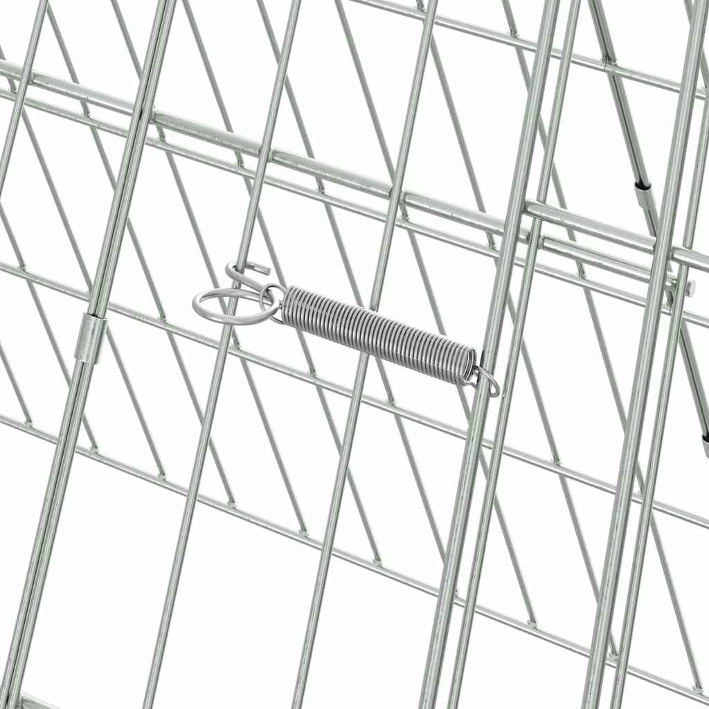 Konijnenkooi Zilver 650 x 55 x 55 cm Gegalvaniseerd staal is nu te koop bij PeponiXL, paradijselijk wonen!