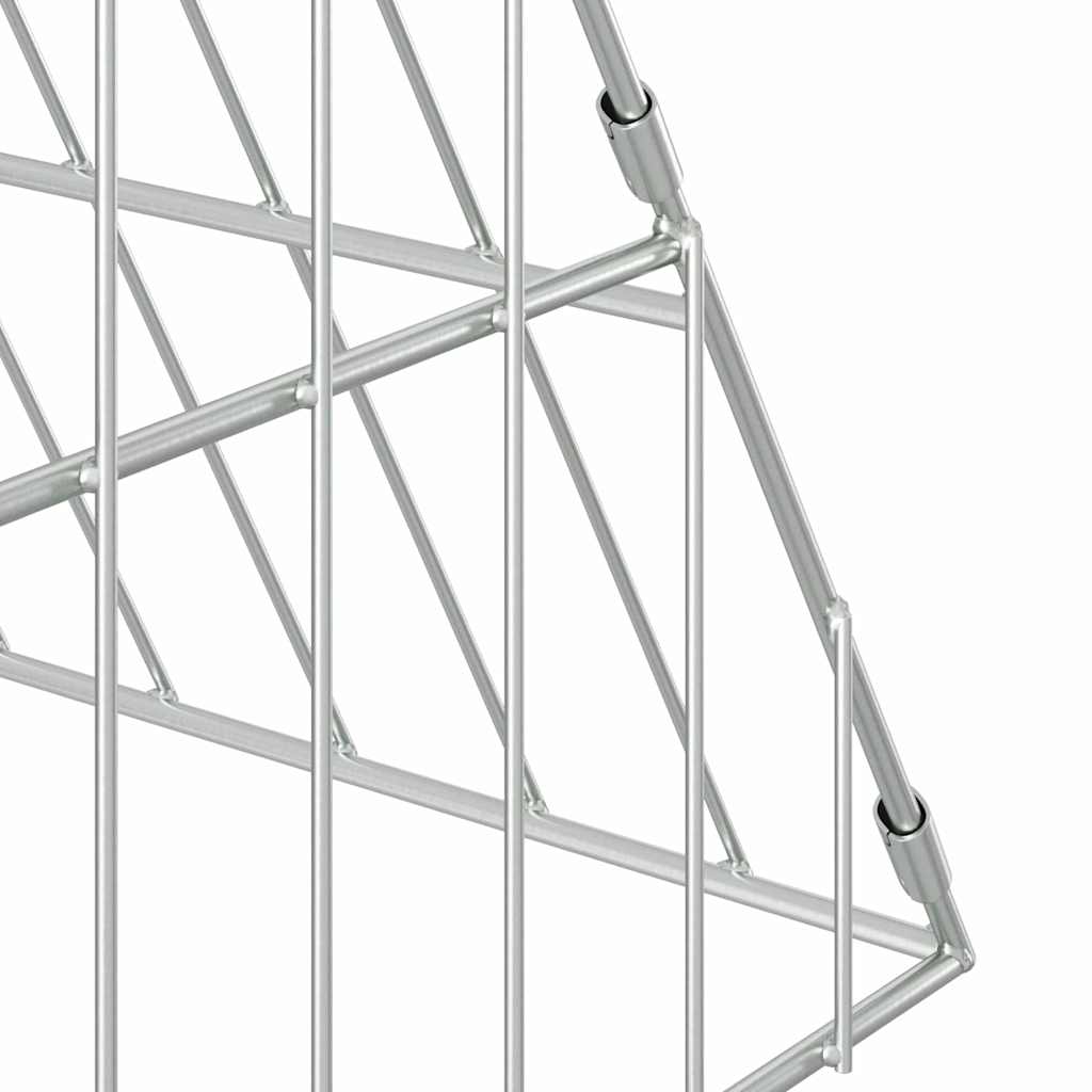 Konijnenkooi Zilver 215 x 100 x 85 cm Gegalvaniseerd staal is nu te koop bij PeponiXL, paradijselijk wonen!